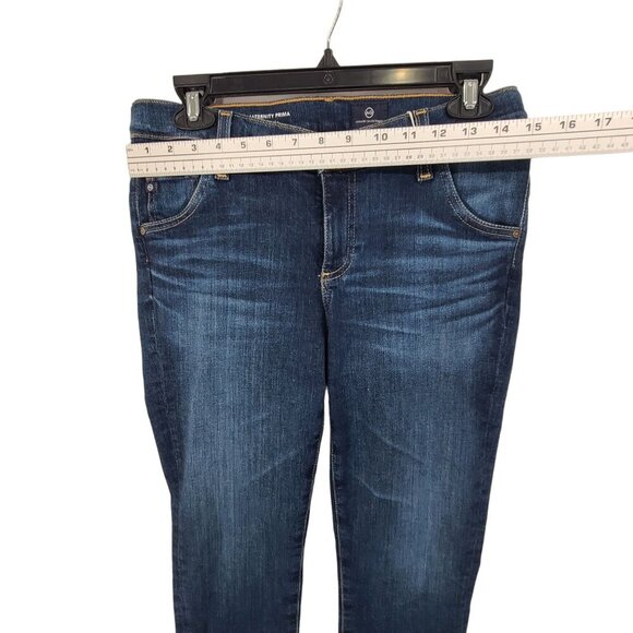 Adriano Goldschmeid NWT Women's Maternity Prima Cigarette Leg Jeans Blue Size 27 - Picture 5 of 14